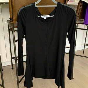 Black top w/ sheer mesh